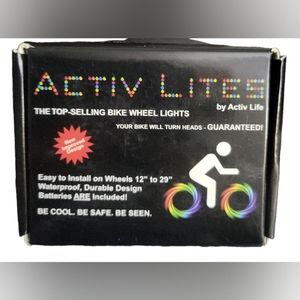 Activ Life Bike Wheel Lights (2 Tire, Patriotic) Top Easter Basket Stuffers for